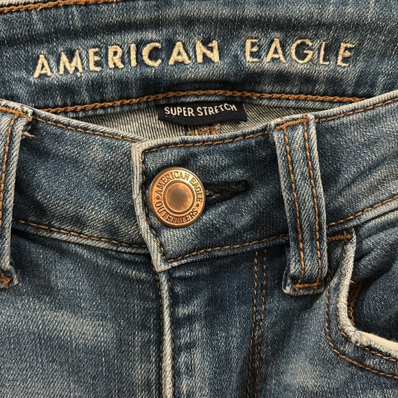 American Eagle Women’s High Rise Distressed Jeggings Size 2 - Picture 8 of 14